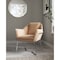 Manhattan Comfort Origami Velvet Accent Chair in Fawn AC052- FN - alternate 3